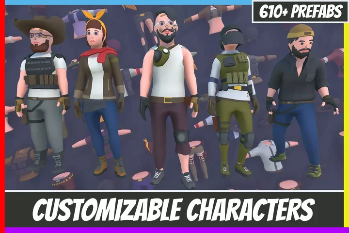 Customizable 3D Survival Characters Vol 2