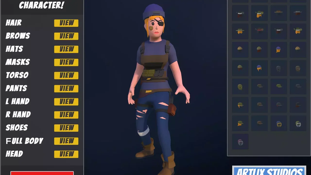 Customizable 3D Survival Characters Vol 1