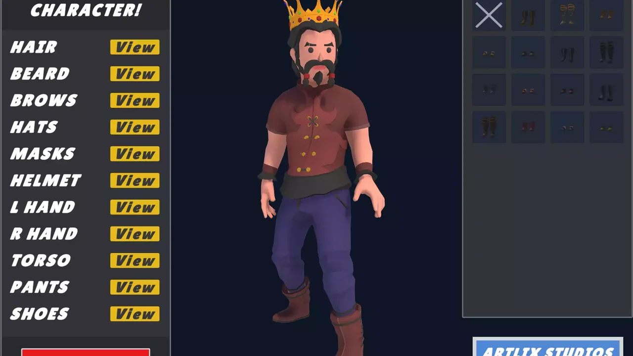 Customizable 3D Fantasy Characters Vol 1 + Vol 2