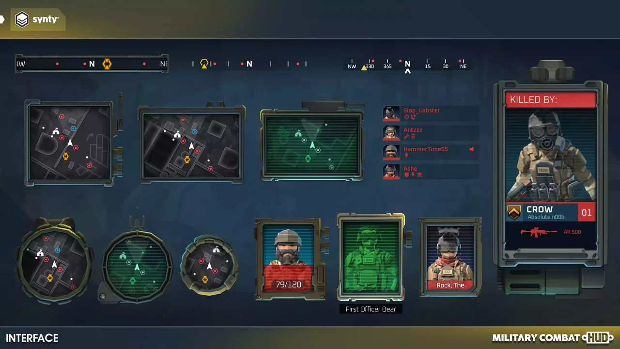 Military Combat HUD - Synty INTERFACE - GUI