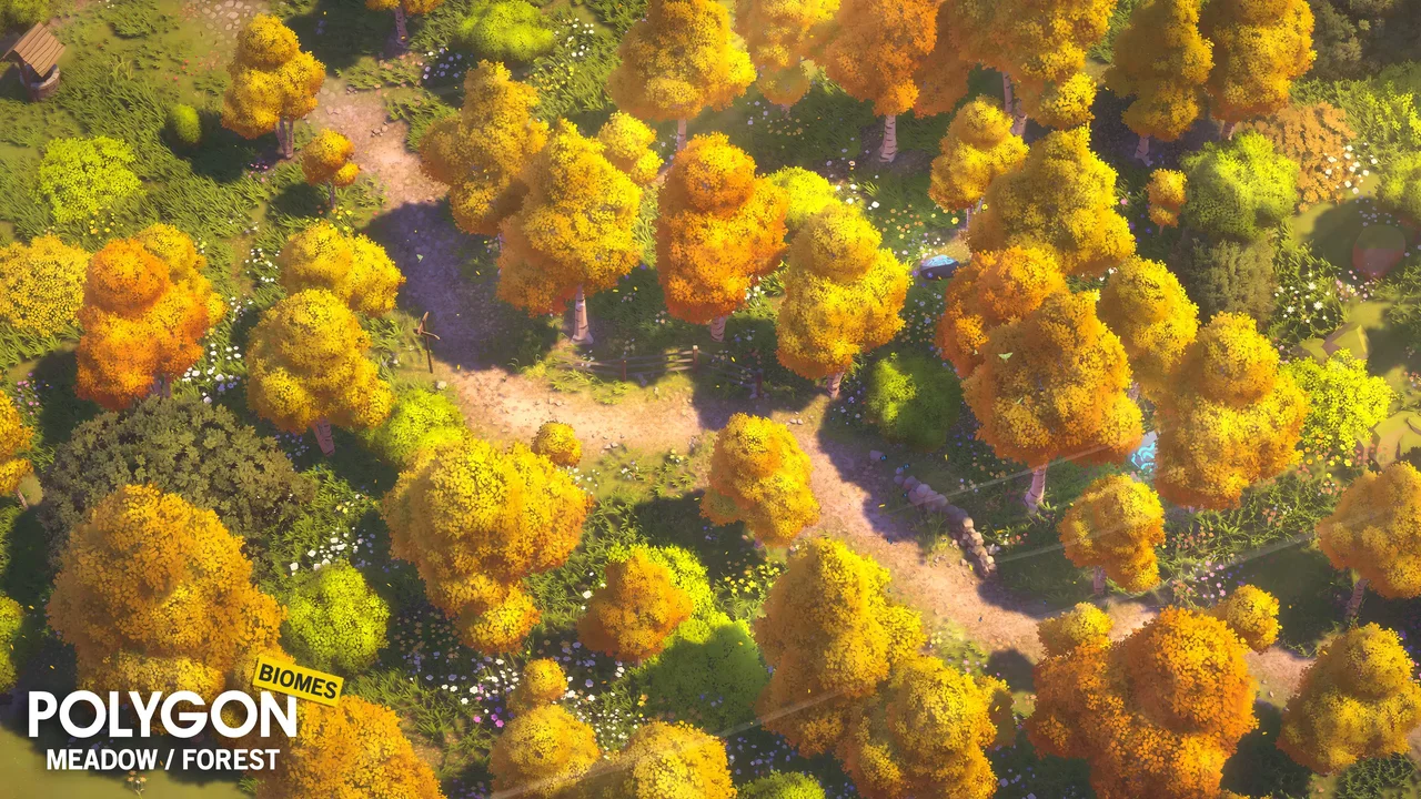 POLYGON Meadow Forest - Nature Biomes - Low Poly 3D Art by Synty