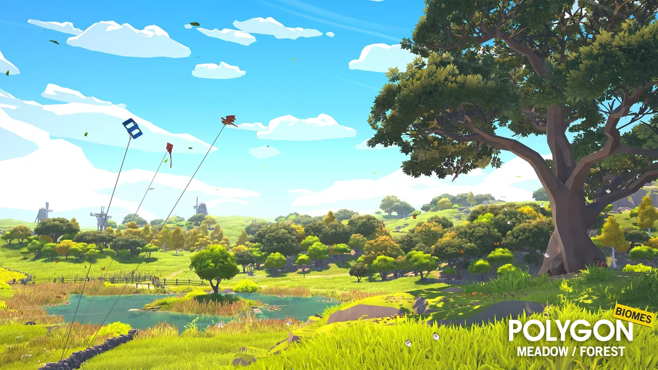 POLYGON Meadow Forest - Nature Biomes - Low Poly 3D Art by Synty