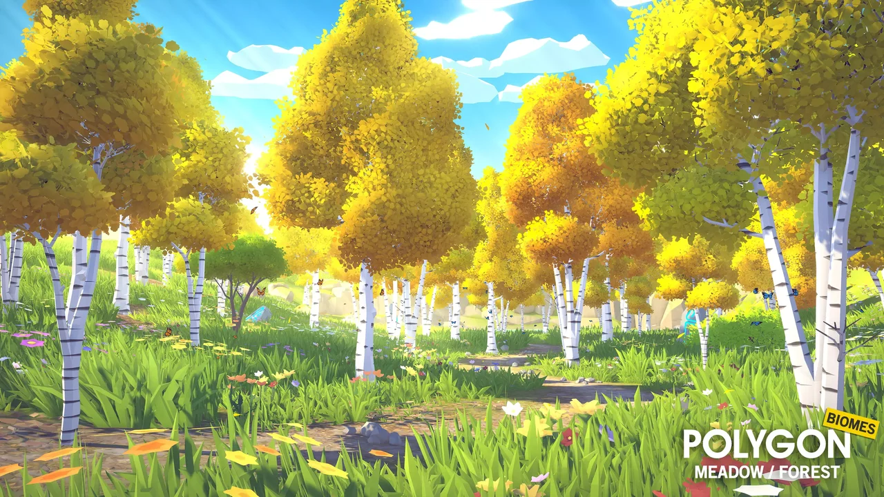 POLYGON Meadow Forest - Nature Biomes - Low Poly 3D Art by Synty