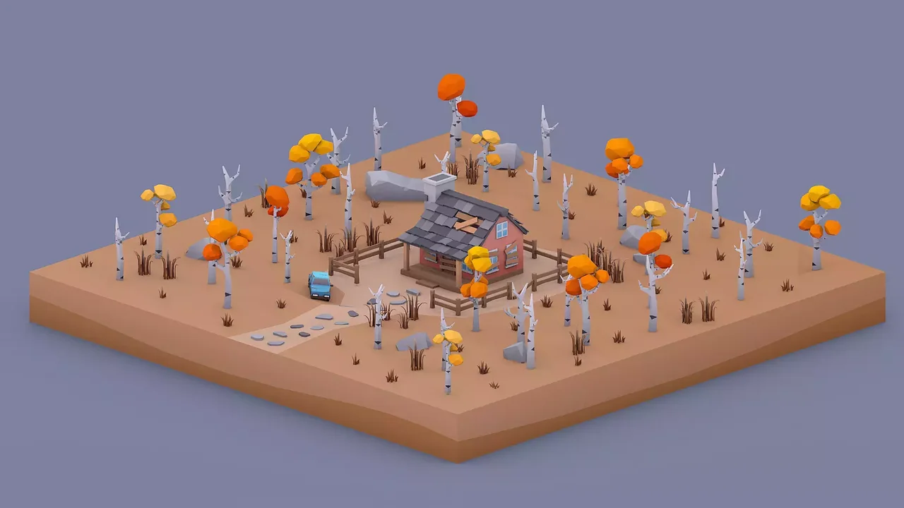 Low Poly Autumn Locations Pack