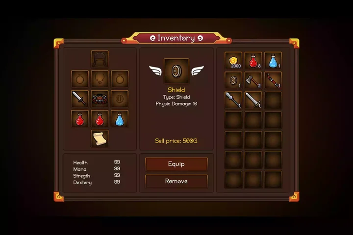 Fantasy Inventory System