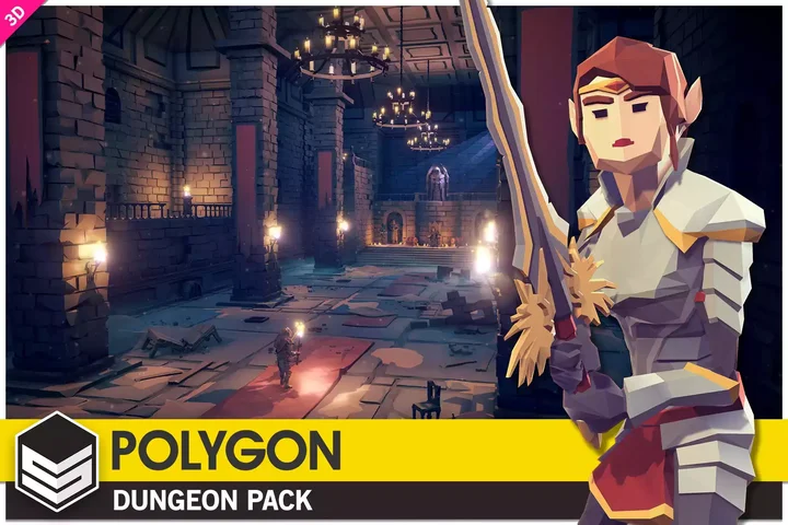 POLYGON Dungeons - Low Poly 3D Art by Synty