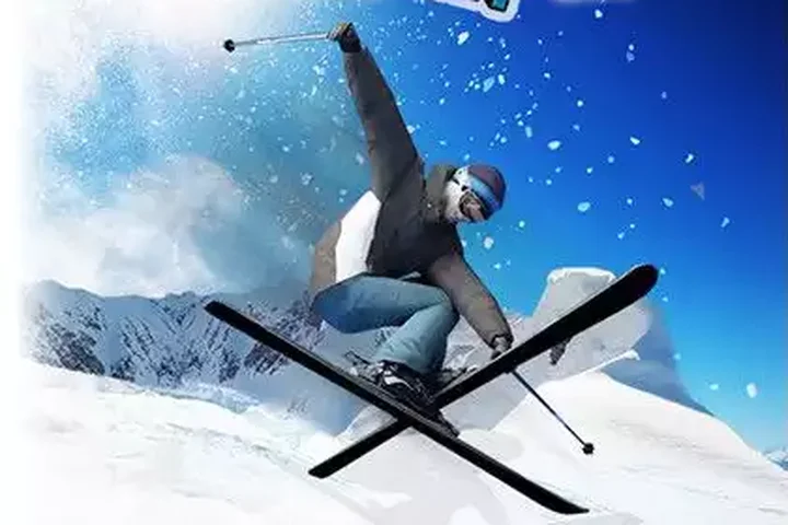 Mobile Ski Game with Tilt Controls