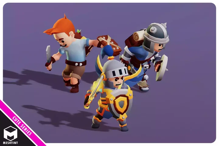 Male Knight Modular Pack 01 Cute Series