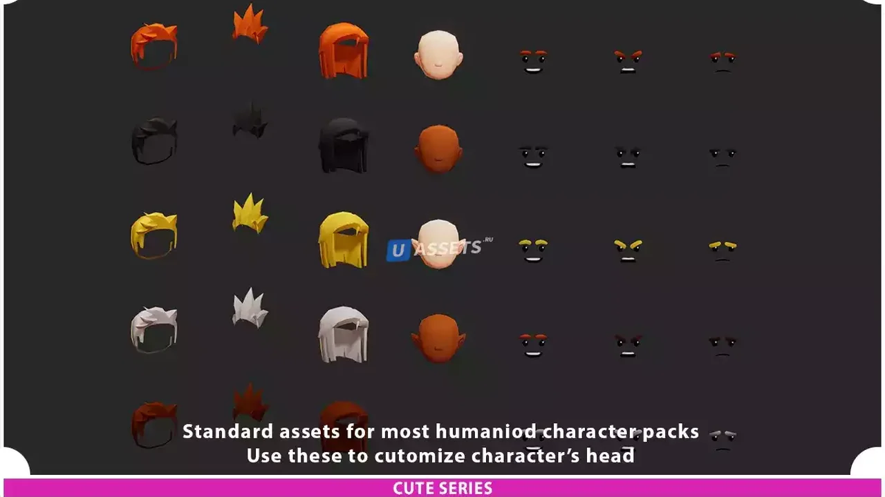 Male Knight Modular Pack 01 Cute Series
