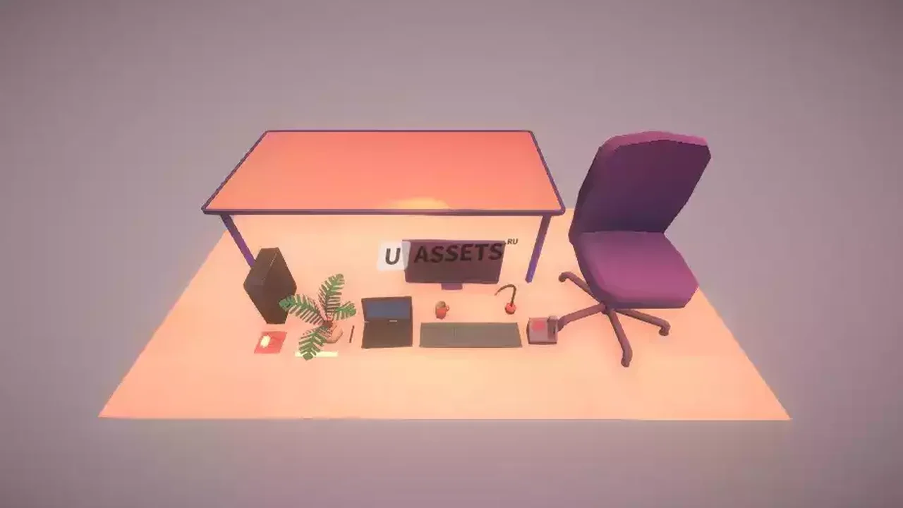 Low Poly Desk