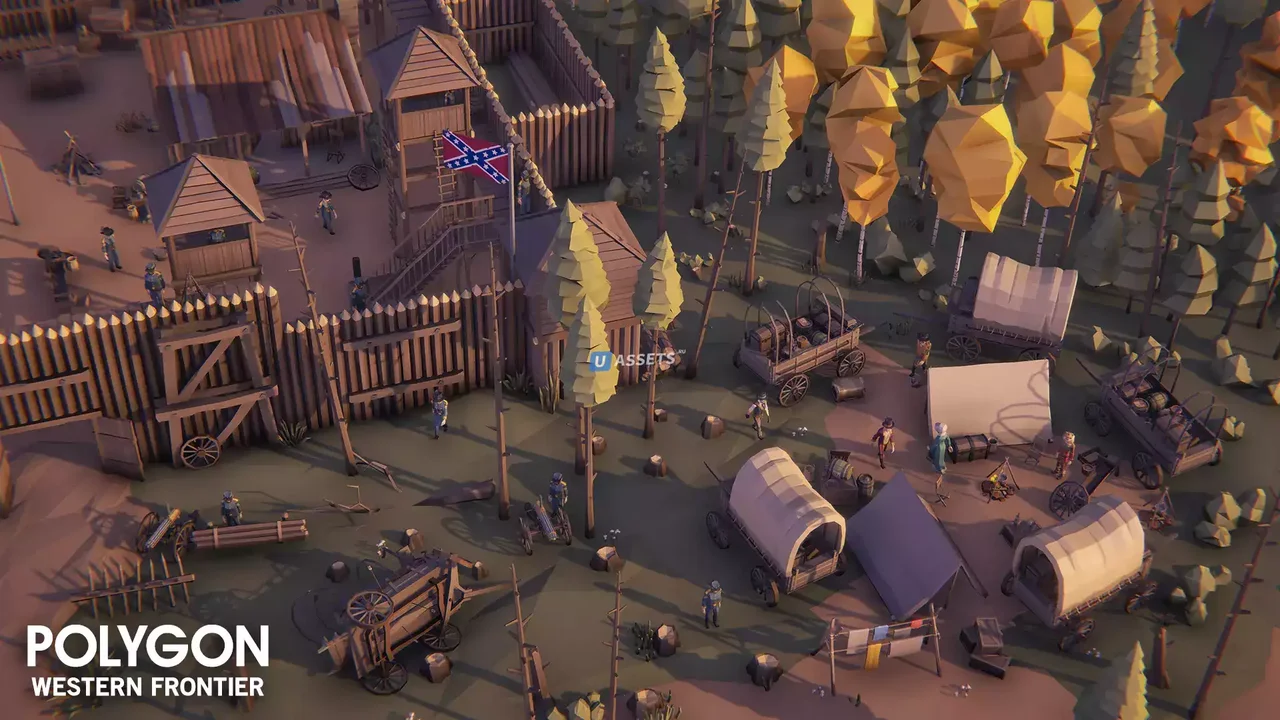 POLYGON Western Frontier - Low Poly 3D Art by Synty