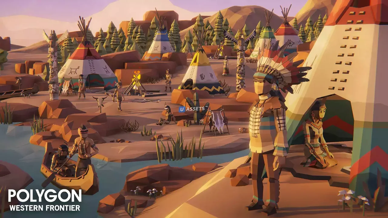 POLYGON Western Frontier - Low Poly 3D Art by Synty