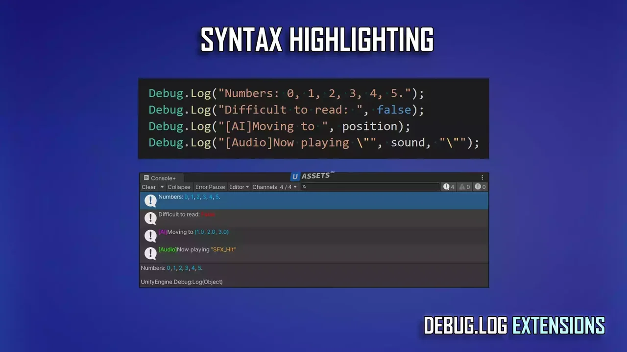 Debug.Log Extensions