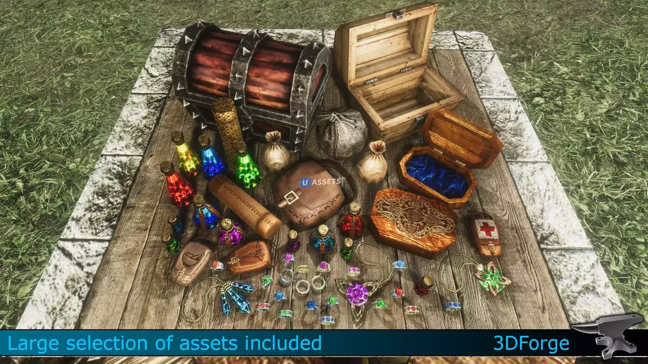 Fantasy Treasure Loot Kit