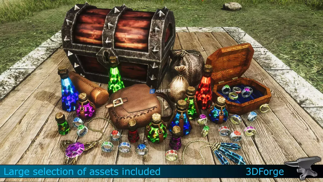 Fantasy Treasure Loot Kit