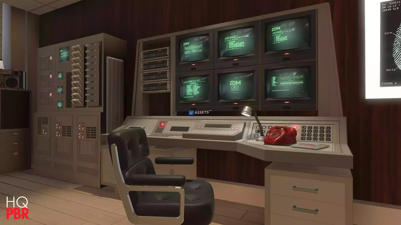 HQ PBR Retro Office Environment