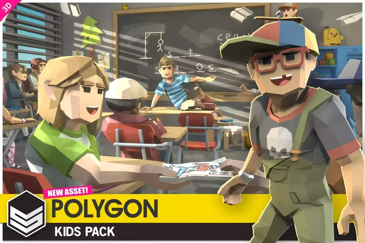 POLYGON Kids - Low Poly 3D Art by Synty
