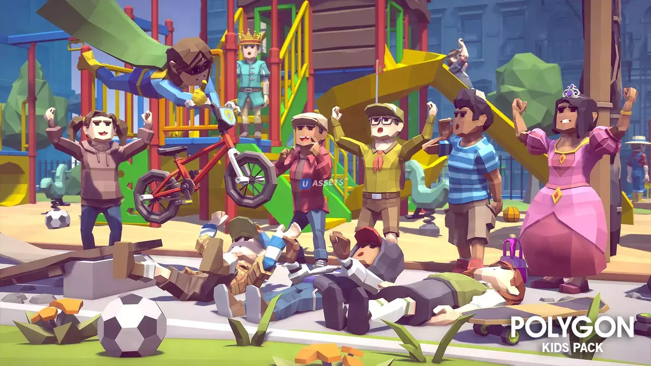 POLYGON Kids - Low Poly 3D Art by Synty