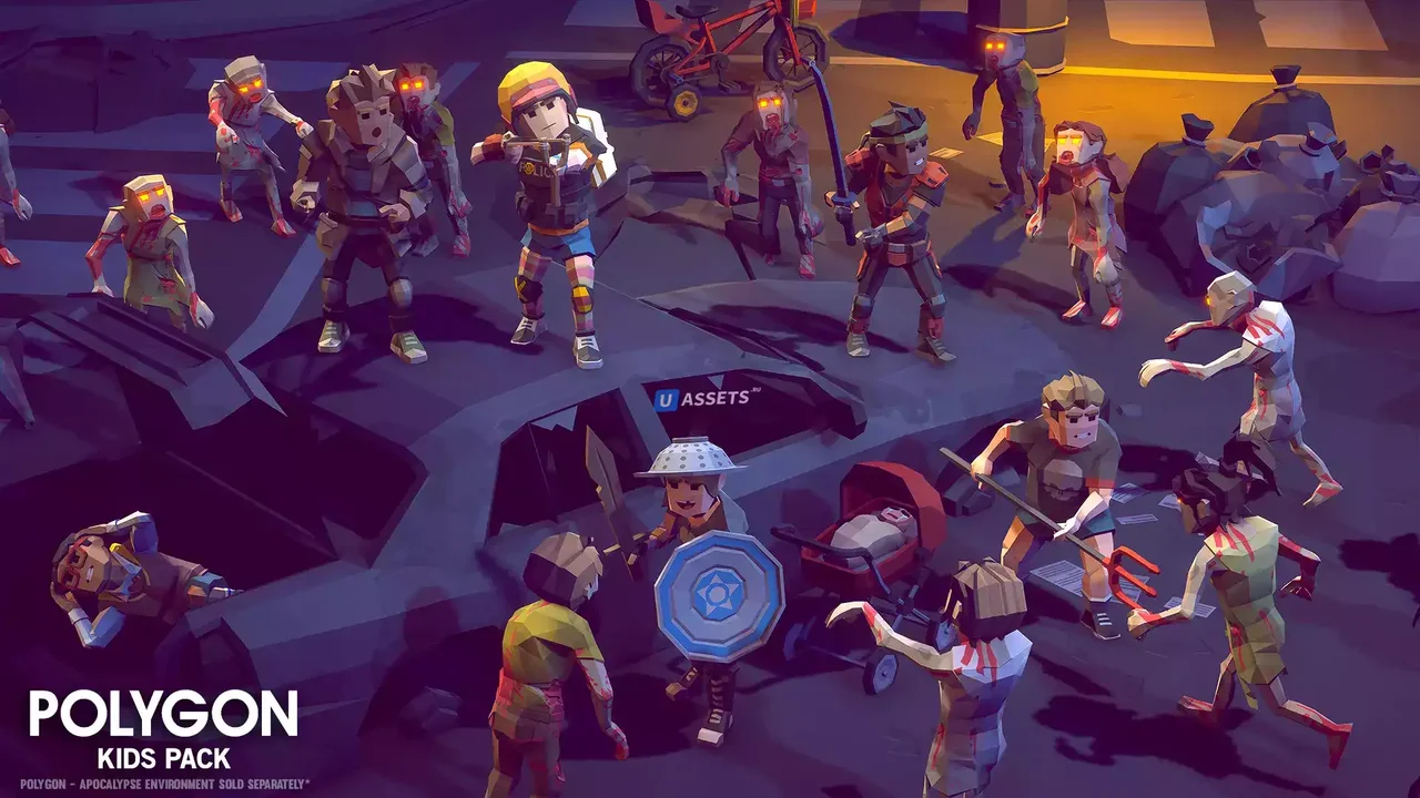 POLYGON Kids - Low Poly 3D Art by Synty