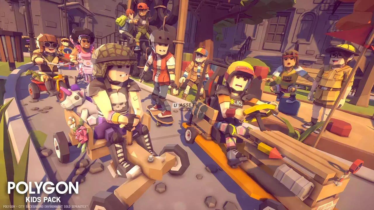POLYGON Kids - Low Poly 3D Art by Synty