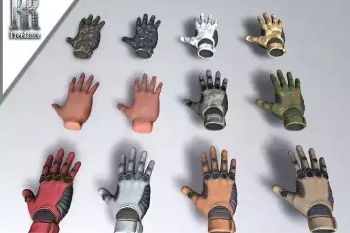 Animated Hands with Gloves + HDRP 2019.3