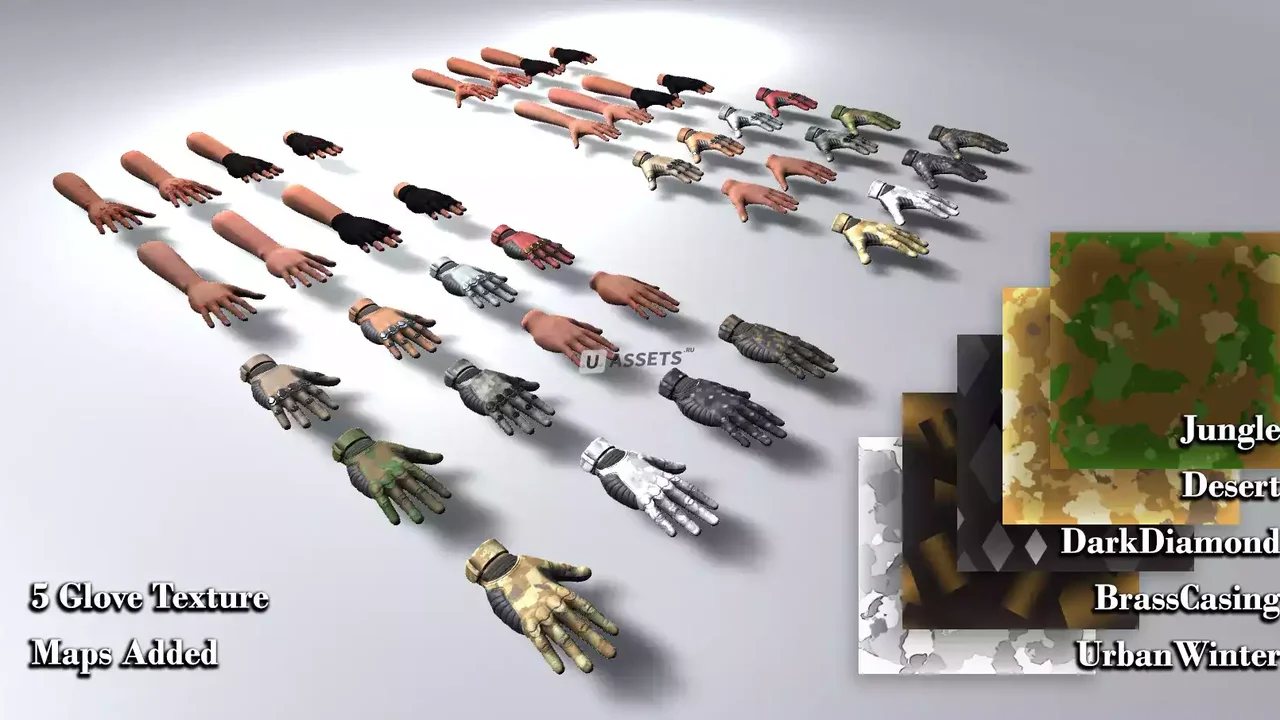 Animated Hands with Gloves + HDRP 2019.3