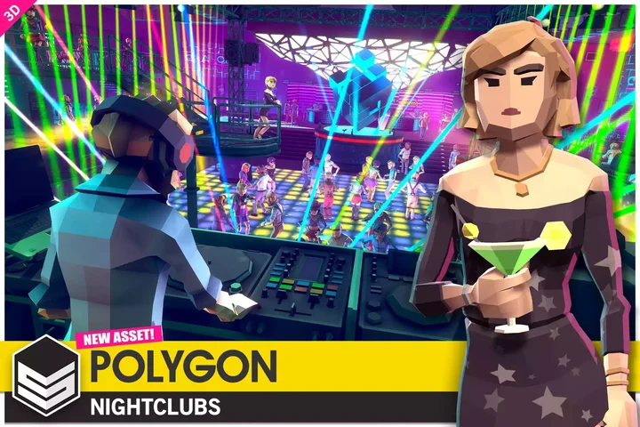 POLYGON Nightclubs - Low Poly 3D Art by Synty