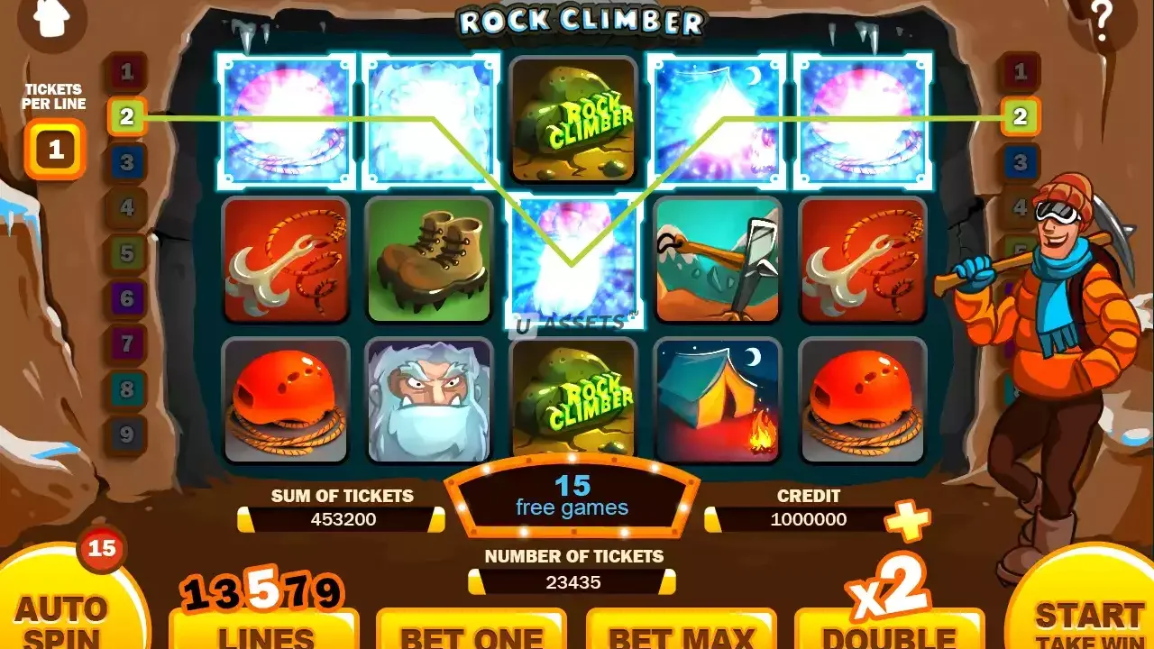 Rock climber slot game assets 1.0