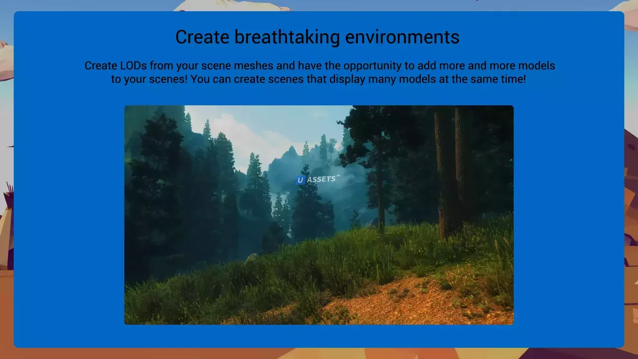 Ultimate LOD System MT - Automatic LOD Generator, Mesh Simplifier & More