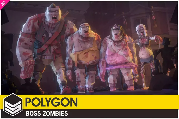 POLYGON Boss Zombies - Low Poly 3D Art by Synty