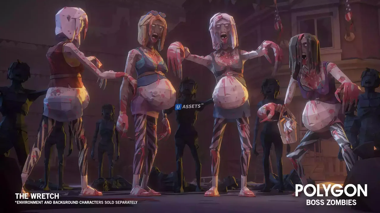 POLYGON Boss Zombies - Low Poly 3D Art by Synty