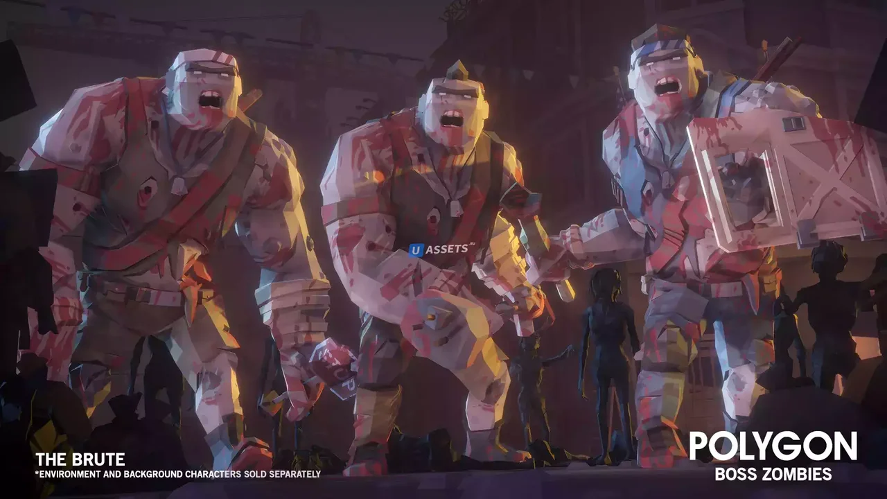POLYGON Boss Zombies - Low Poly 3D Art by Synty