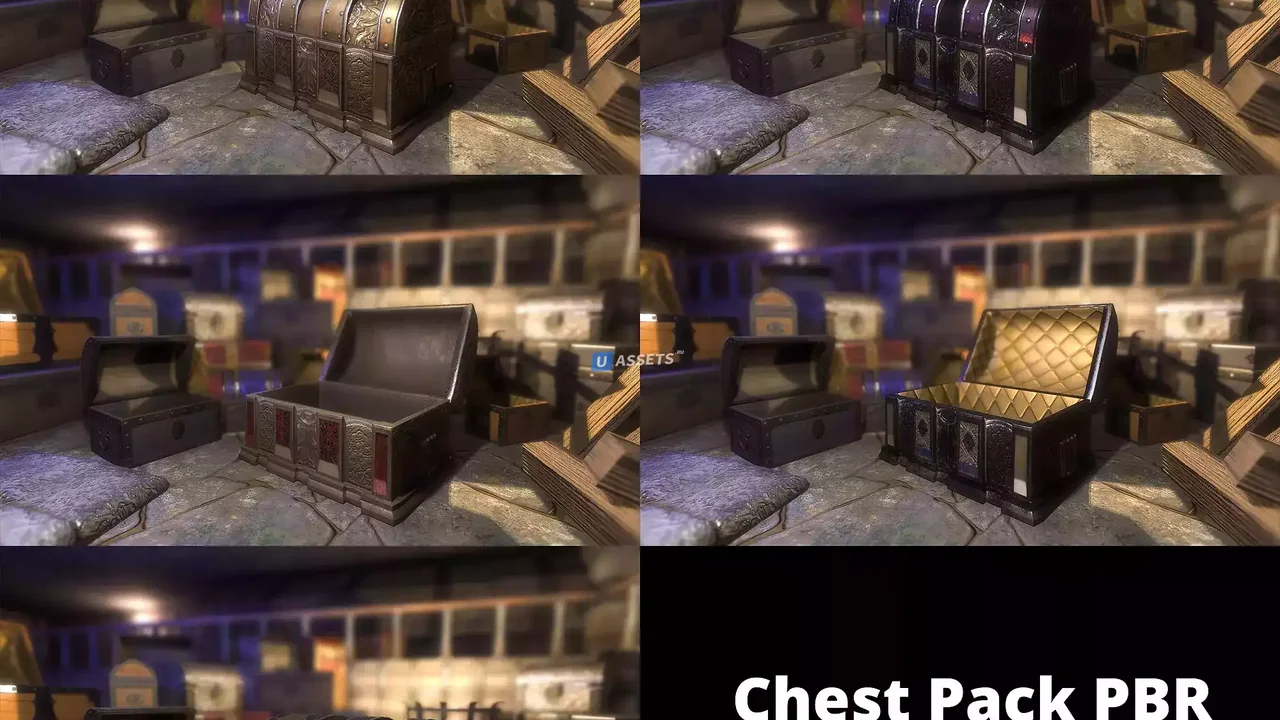 Mimic Chests (And regular chests with gold and gems too!) - Fantasy RPG