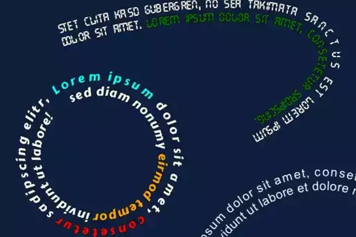 Curvy Text