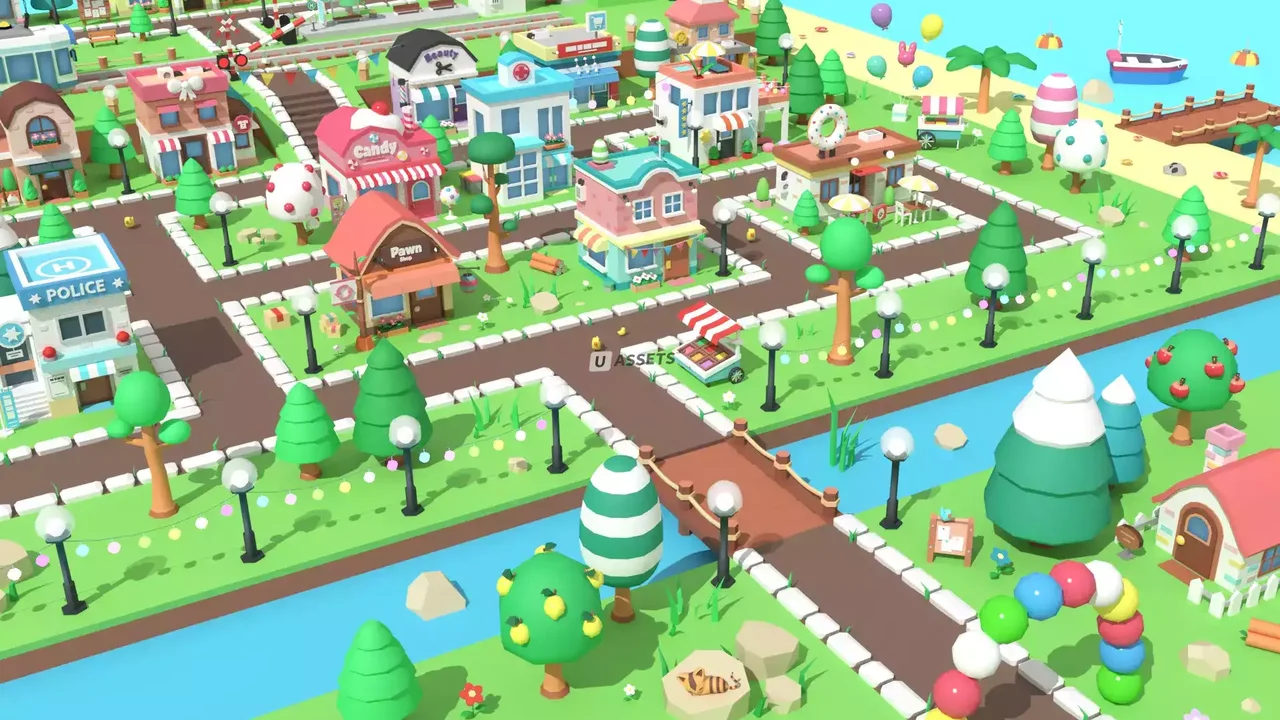 Cartoon Town - Low Poly Assets