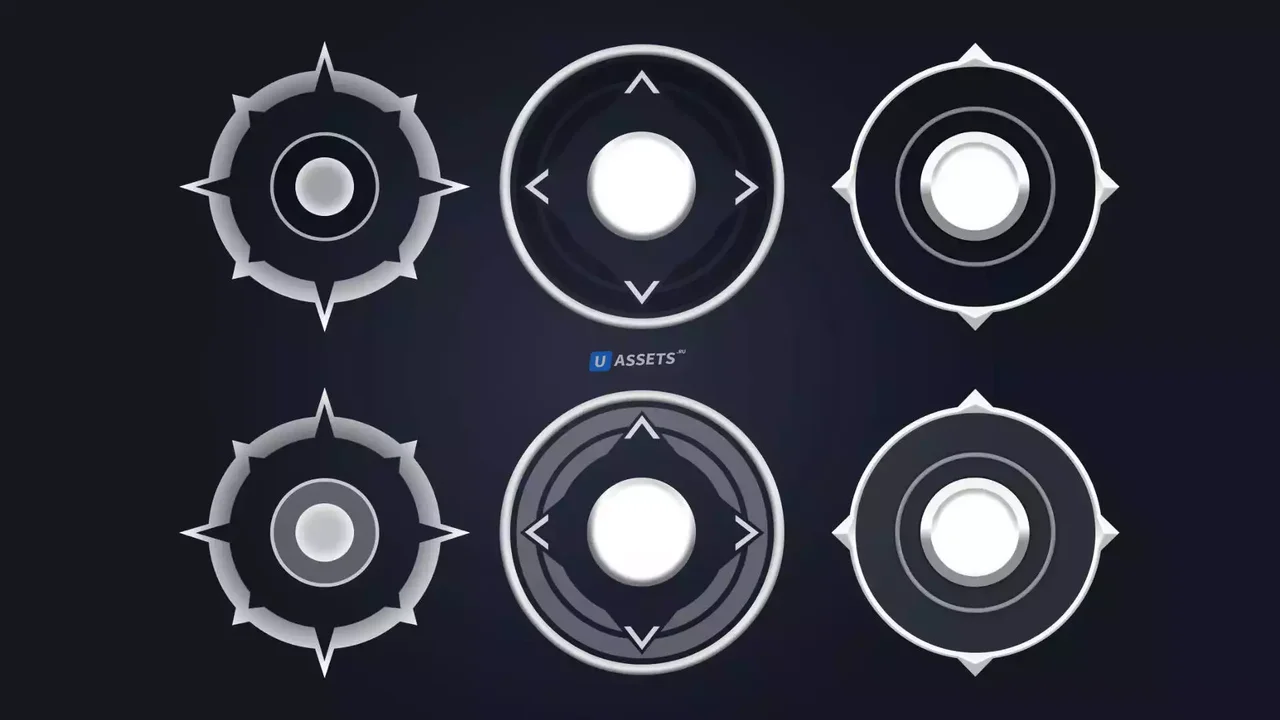 Easy mobile input | 10 Joystick images