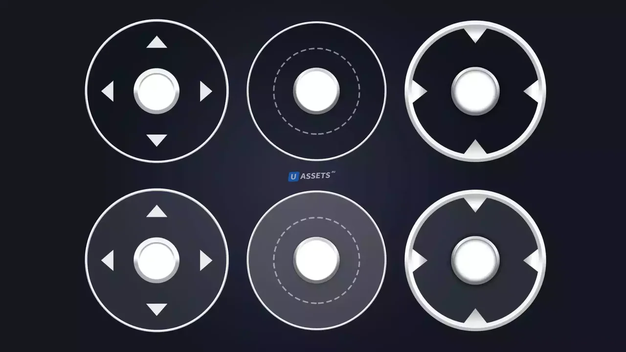 Easy mobile input | 10 Joystick images