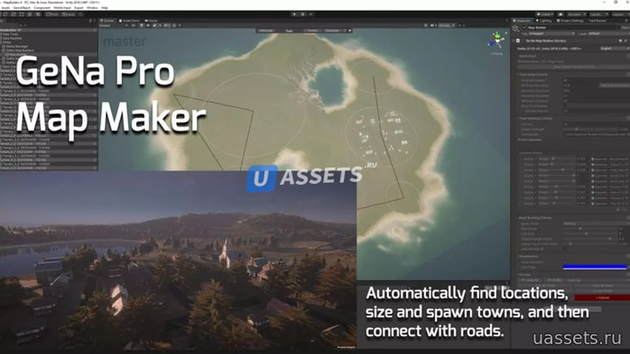 GeNa Pro - Terrains, Villages, Roads & Rivers