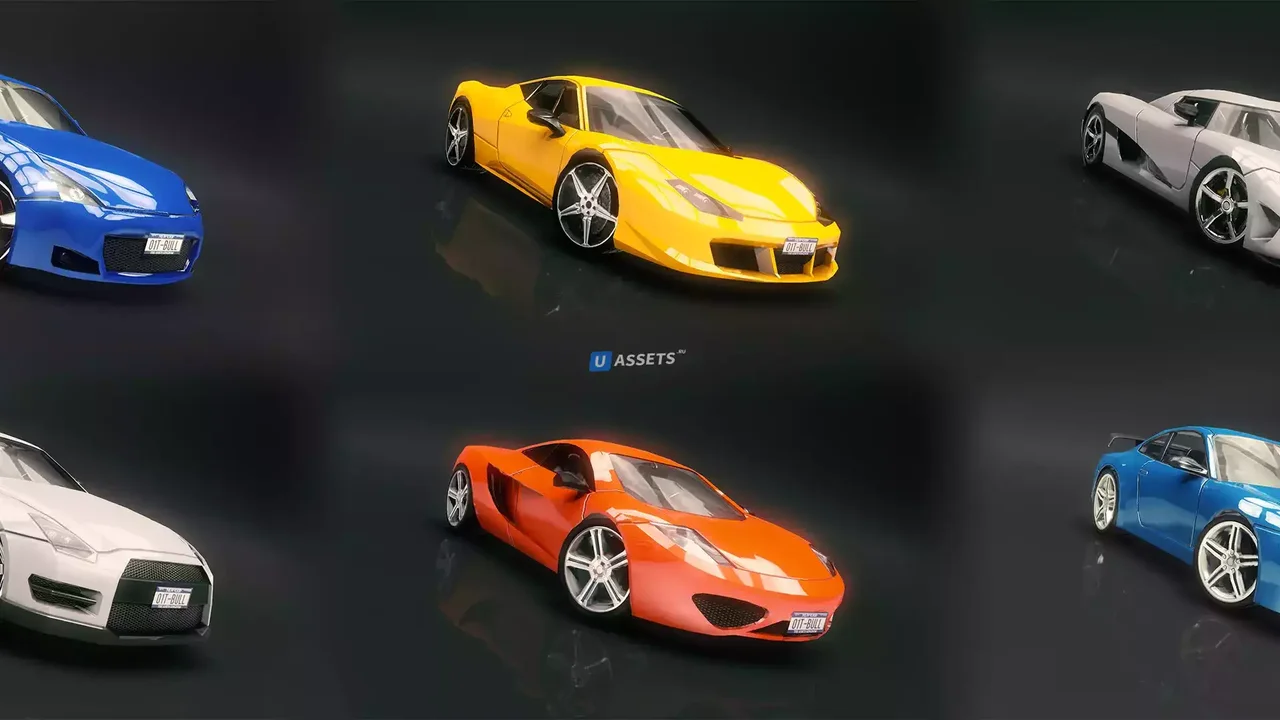 60 Fantastic Race Cars Pack