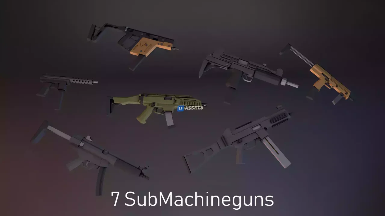 Low Poly Weapons VOL.2