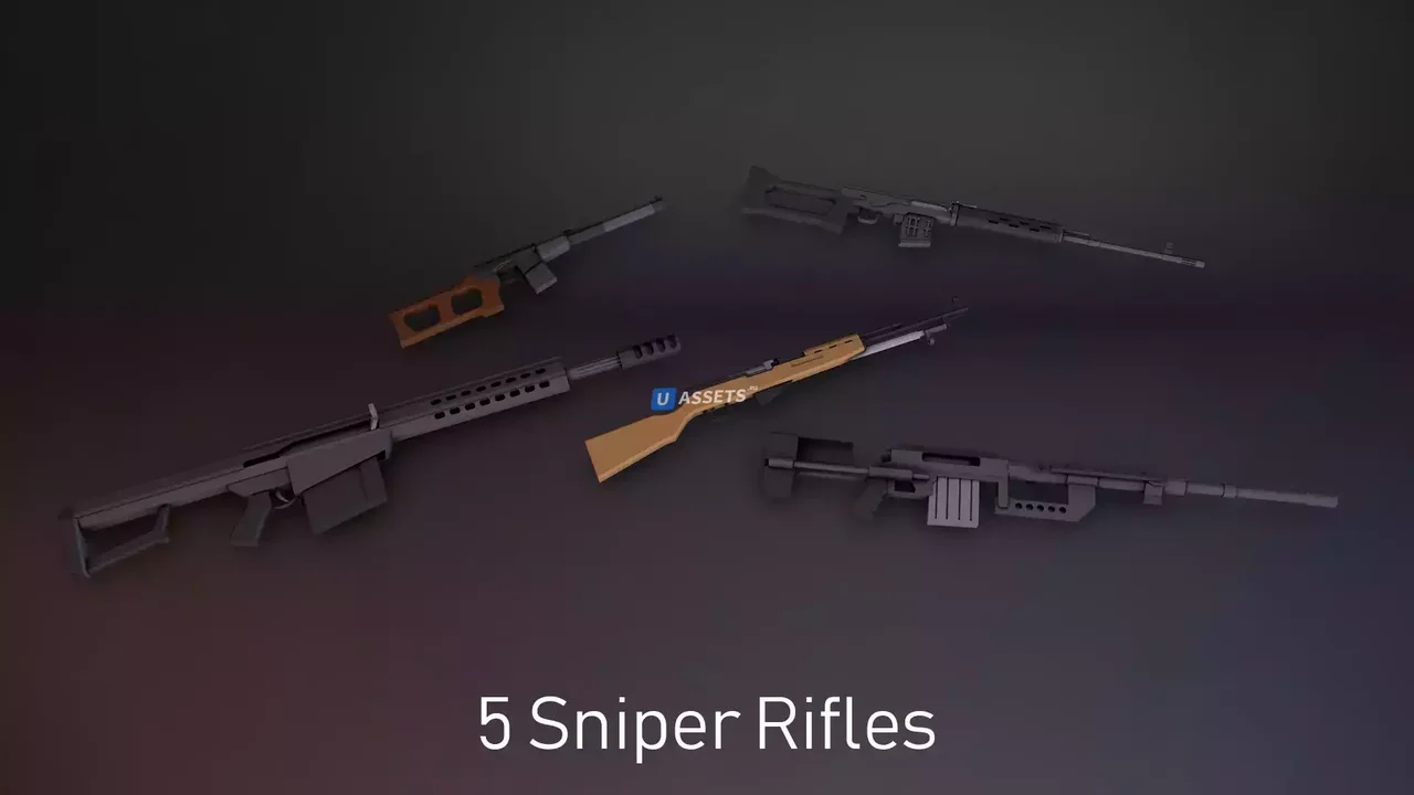 Low Poly Weapons VOL.2