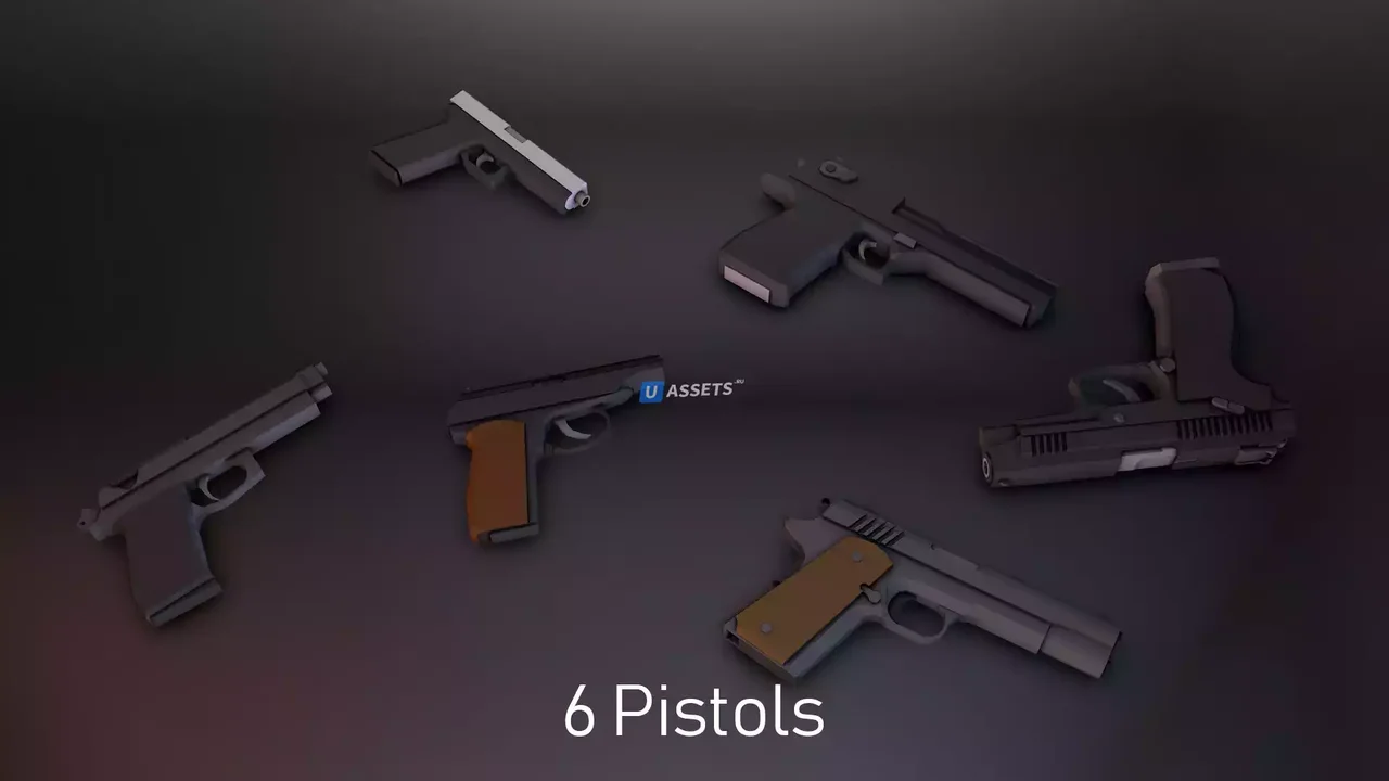 Low Poly Weapons VOL.2