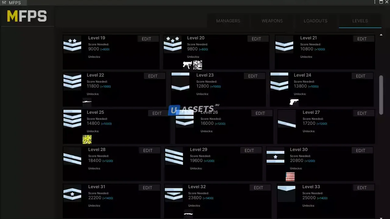 MFPS Level System