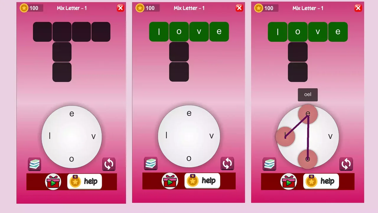 Mix Letters (Word Games)
