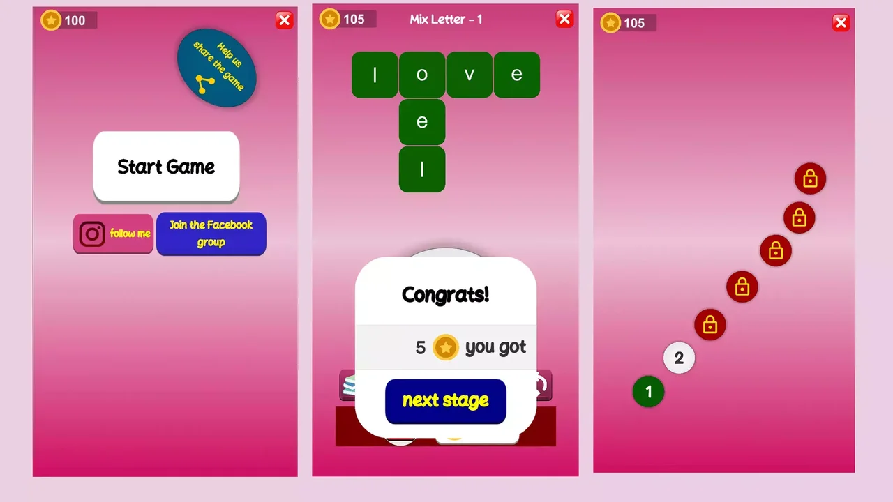 Mix Letters (Word Games)
