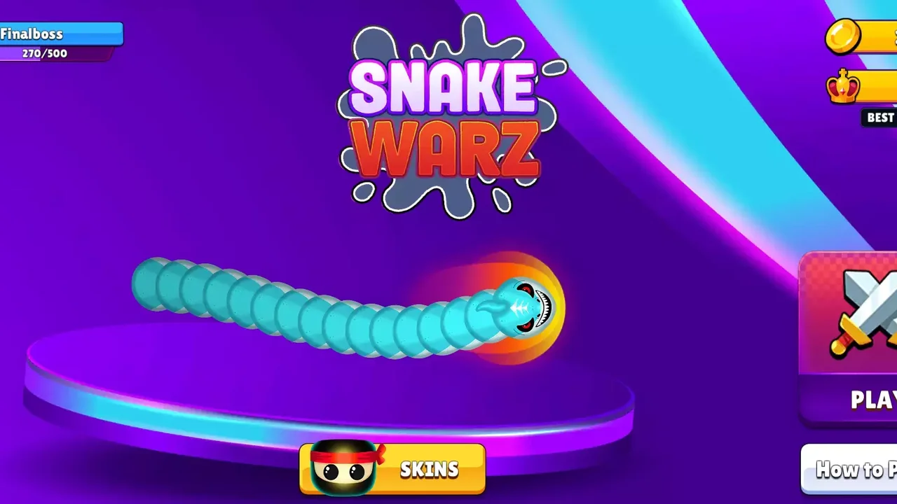 Snake Warz IO (slither, worm) complete game template