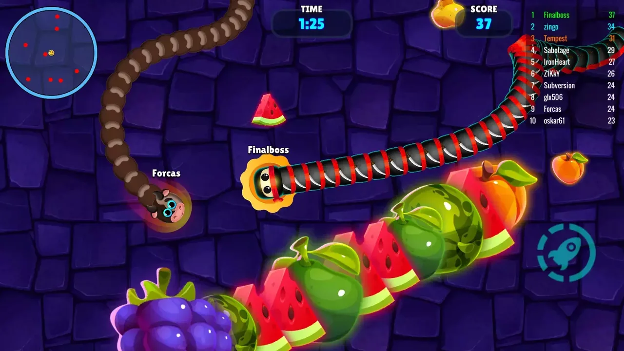 Snake Warz IO (slither, worm) complete game template