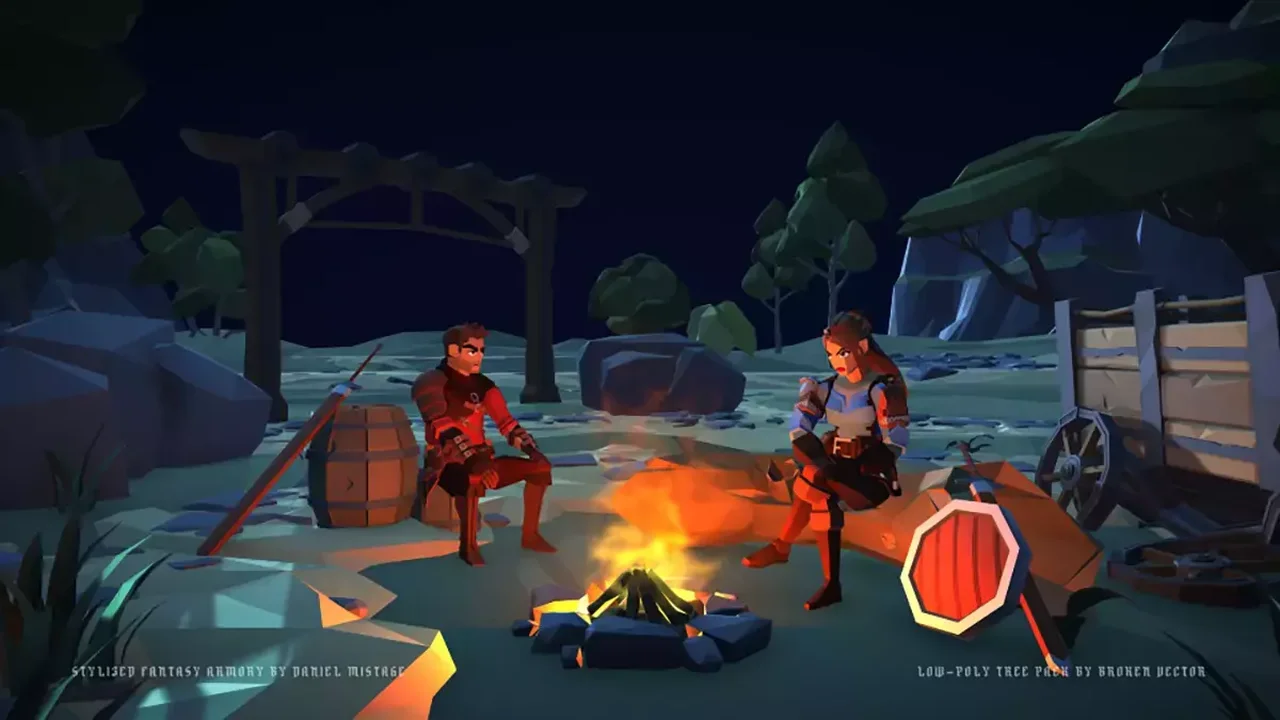 Low-Poly Medieval Fantasy Heroes - Basic Pack