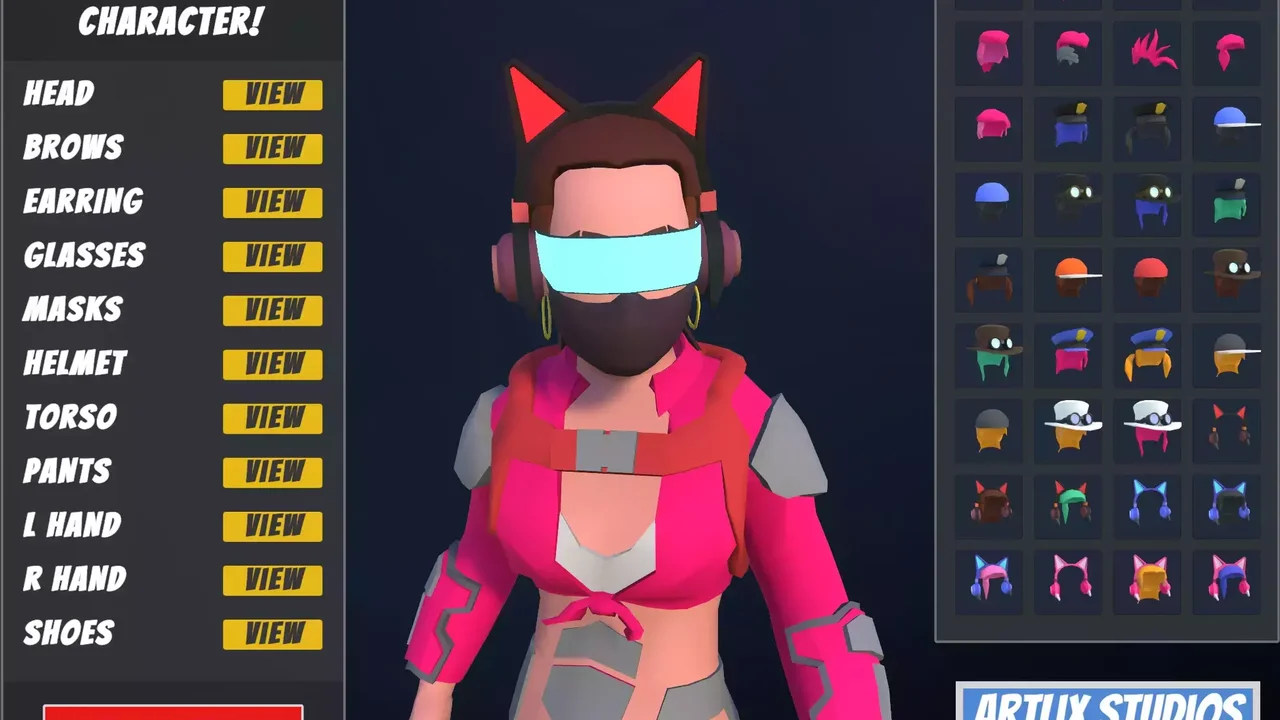 Customizable 3D Cyberpunk Characters Vol 2