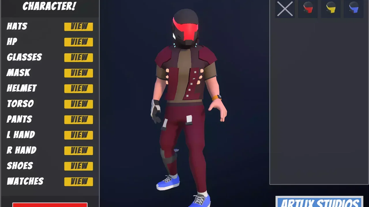 Customizable 3D Cyberpunk Characters Vol 1